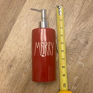 Rae Dunn holiday soap dispenser